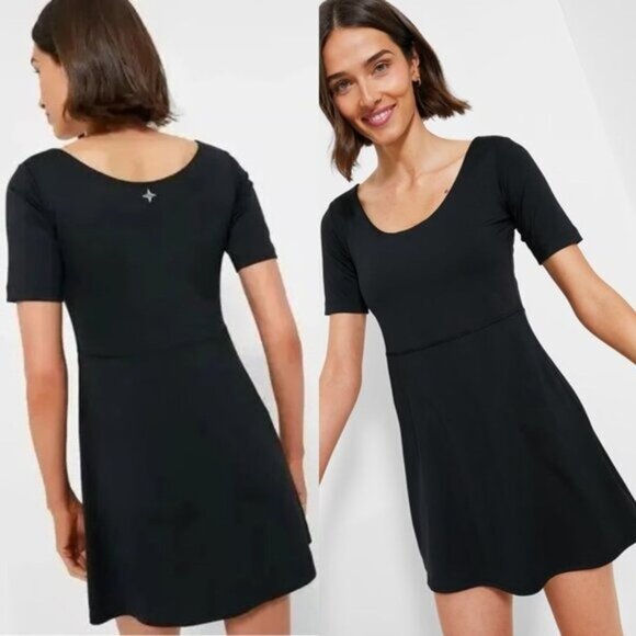 Tuckernuck Sport Rosemary Dress Black Step In Athletic NWT Size S Tennis Prep - Picture 3 of 12